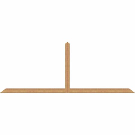 Ekena Millwork Portland Timber Gable Bracket, Western Red Cedar, 108"W x 40"H x 1 1/2"D x 3 1/2"F, 9/12 Pitch GBW108X40X0204POR00SWR